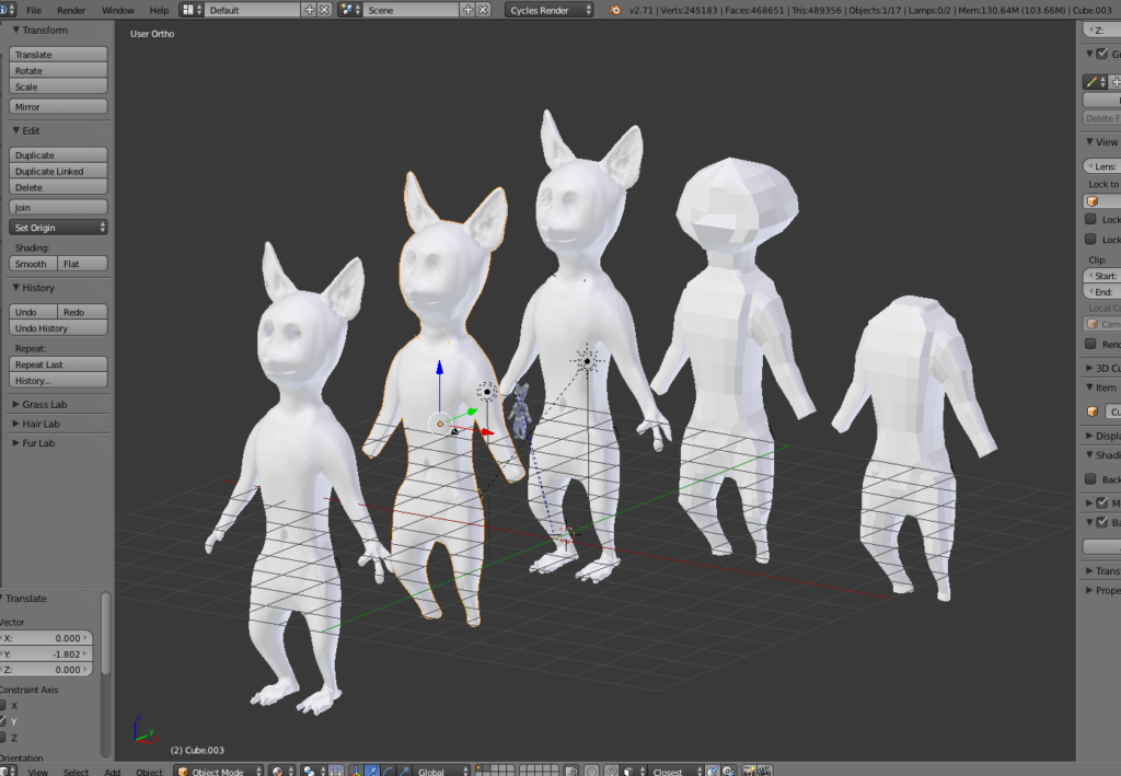 L’évolution de la modélisation du personnage